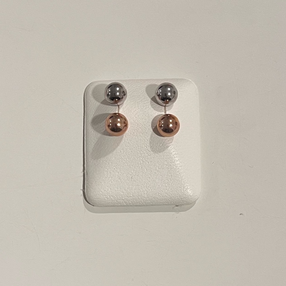 NWT Solid Gold Ball 14k Stud Earring Sets
